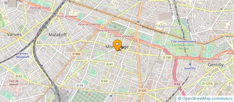 localisation de l'entreprise SYNDIC COPRO 49 AVENUE DE LA REPUBLIQUE  MONTROUGE