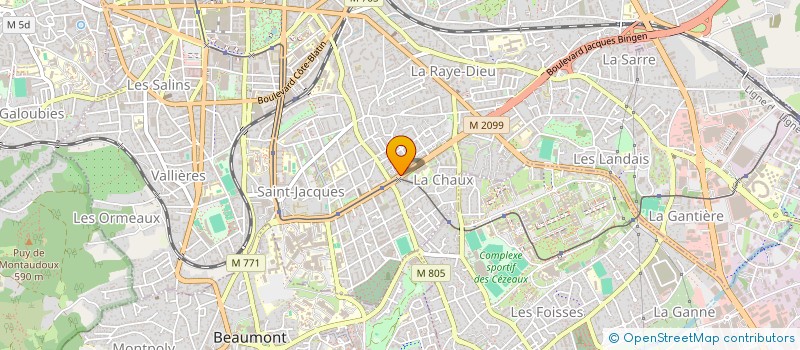 localisation de l'entreprise SYNDIC COPRO 5 BD POCHET LAGAYE  CLERMONT-FERRAND