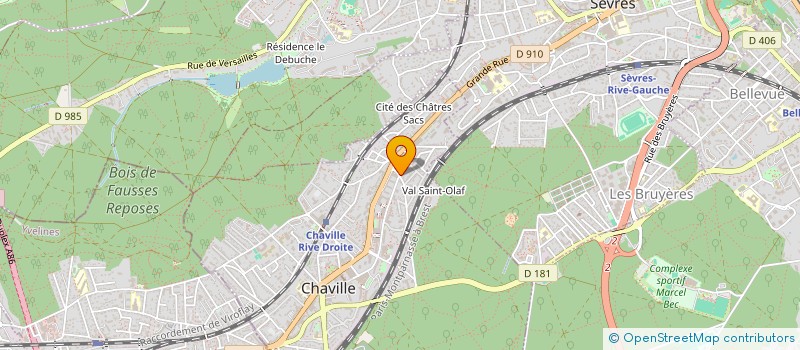 localisation de l'entreprise SYNDIC COPRO 5 R DE LA PASSERELLE à CHAVILLE