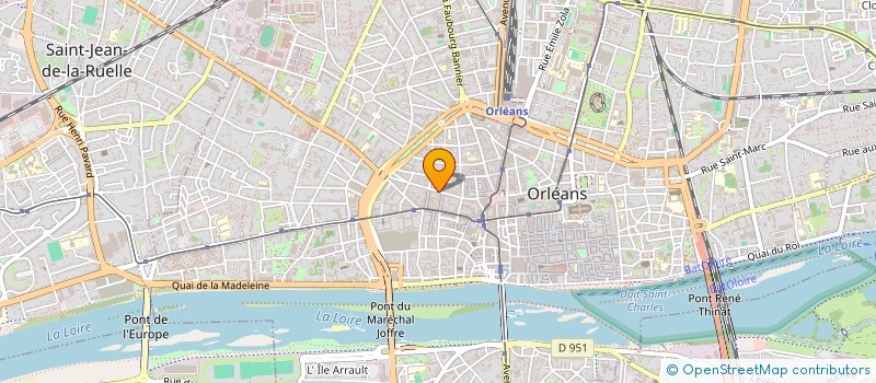 localisation de l'entreprise SYNDIC COPRO 53 , RUE ILLIERS  ORLEANS