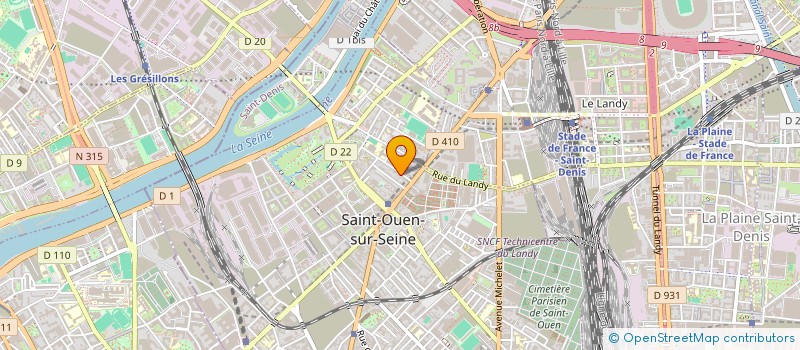 localisation de l'entreprise SYNDIC COPRO 54 RUE DU DR BASSET à SAINT-OUEN-SUR-SEINE