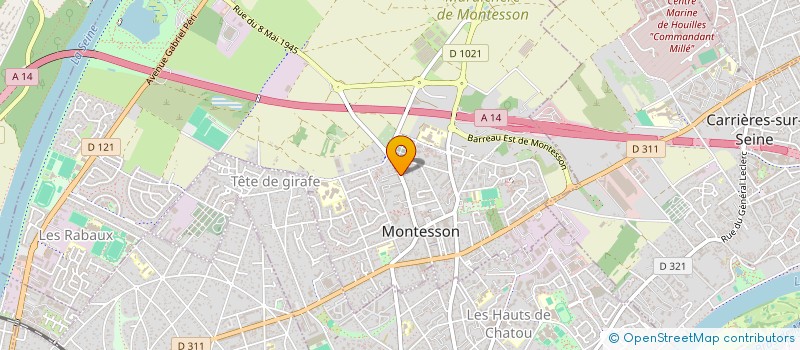 localisation de l'entreprise SYNDIC COPRO 57 R HENRI BARBUSSE  MONTESSON