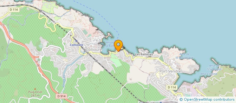 localisation de l'entreprise SYNDIC COPRO 6 12 CARRER SECALLARGA  COLLIOURE