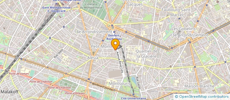 localisation de l'entreprise SYNDIC COPRO 60 RUE DE LA TOMBE ISSOIRE  PARIS