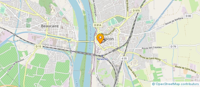 localisation de l'entreprise SYNDIC COPRO 61 R DES HALLES  TARASCON