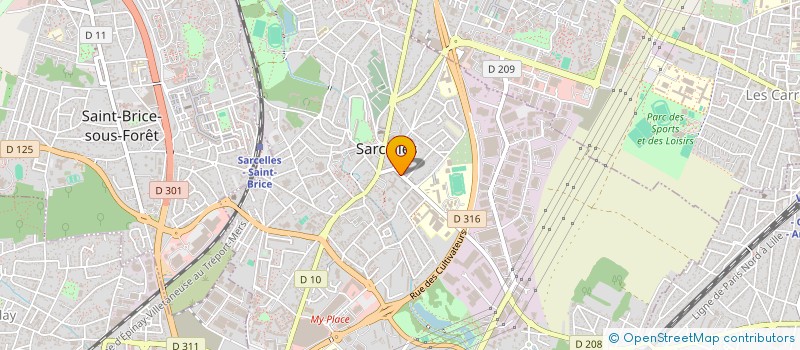 localisation de l'entreprise SYNDIC COPRO 67 RES HAUTES TERRES  SARCELLES