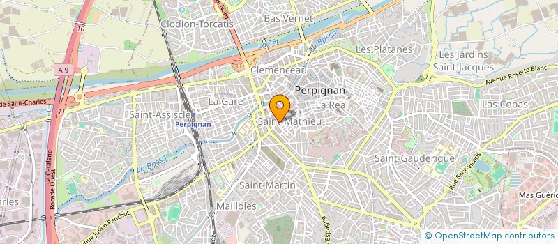 localisation de l'entreprise SYNDIC COPRO 69 RUE FOCH  PERPIGNAN