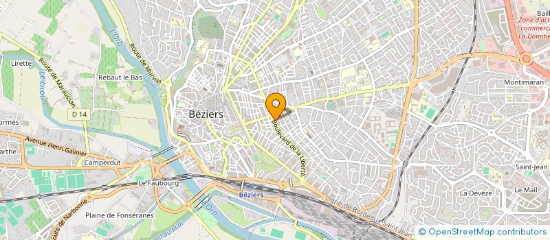 localisation de l'entreprise SYNDIC COPRO 7 9 BD DE LIBERTE  BEZIERS