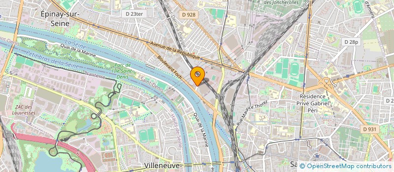 localisation de l'entreprise SYNDIC COPRO 7 RUE YSER à EPINAY-SUR-SEINE