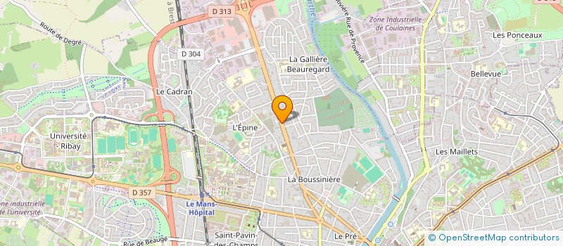 localisation de l'entreprise SYNDIC COPRO  LE MANS