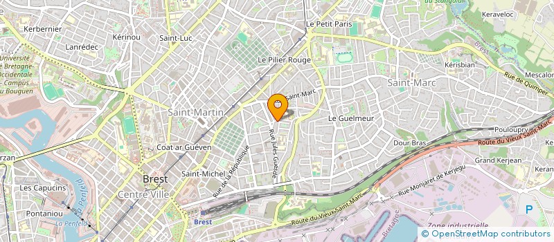 localisation de l'entreprise SYNDIC COPRO 8 R LE GONIDEC à BREST