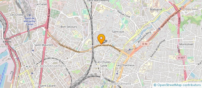 localisation de l'entreprise SYNDIC COPRO AURELIA à MARSEILLE