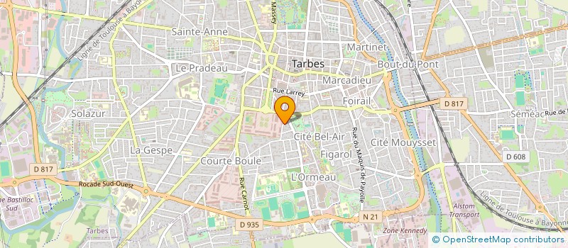 localisation de l'entreprise SYNDIC COPRO CTRE CONSULTATION AV FOULD  TARBES