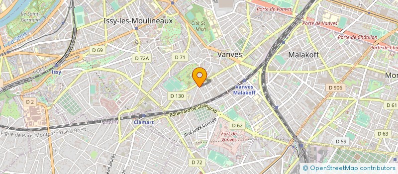 localisation de l'entreprise SYNDIC COPRO DU 1 RUE DU DOCTEUR LAFOSSE  VANVES