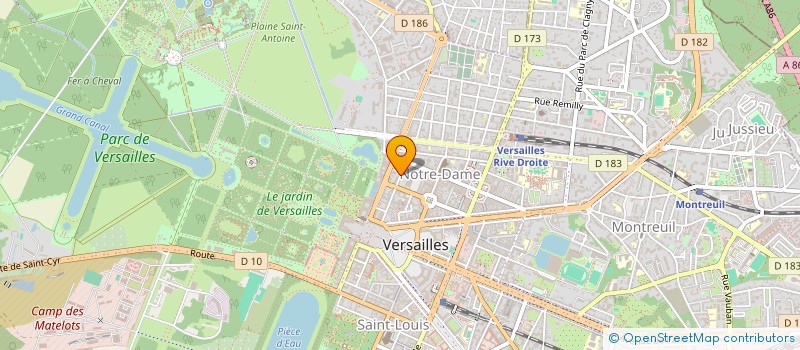 localisation de l'entreprise SYNDIC COPRO DU 23 RUE PEINTRE LEBRUN à VERSAILLES