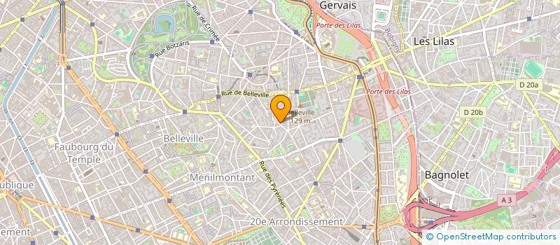 localisation de l'entreprise SYNDIC COPRO DU 44 A 68 RUE PIXERECOURT  PARIS