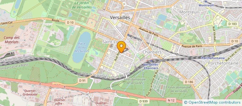 localisation de l'entreprise SYNDIC COPRO DU 5 5B RUE D'ANJOU à VERSAILLES