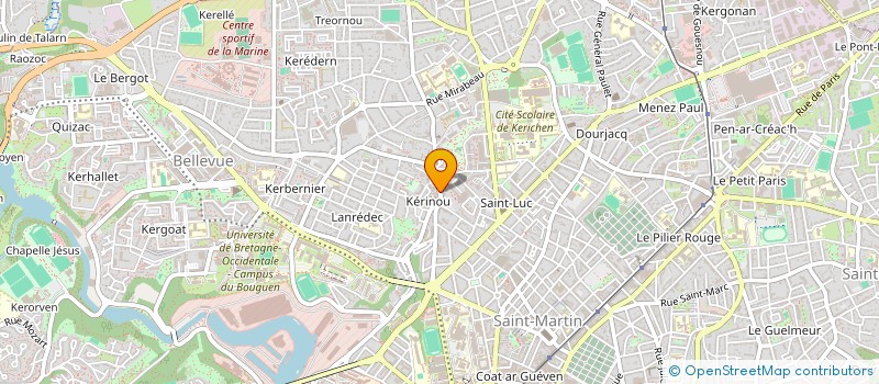 localisation de l'entreprise SYNDIC COPRO DU 64 RUE AUGUSTE KERVERN à BREST