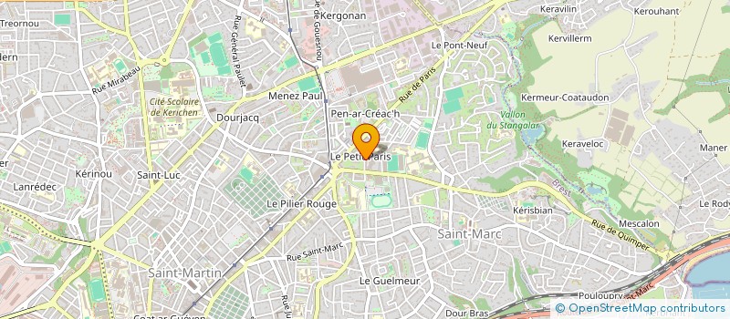 localisation de l'entreprise SYNDIC COPRO DU 7 RUE D OUESSANT à BREST