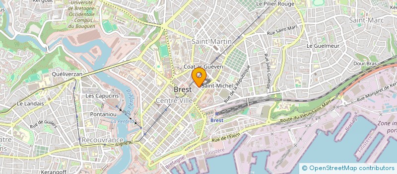 localisation de l'entreprise SYNDIC COPRO DU 9 RUE DES ONZES MARTYRS à BREST