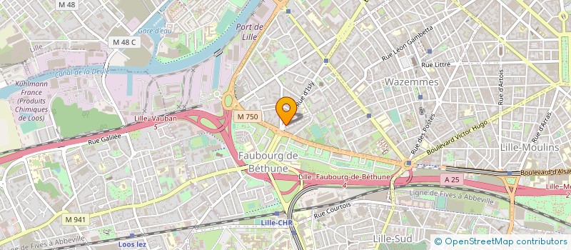 localisation de l'entreprise SYNDIC COPRO IMM 103 RUE D'ISLY à LILLE
