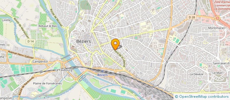 localisation de l'entreprise SYNDIC COPRO IMM 35 BD DE LA LIBERTE  BEZIERS