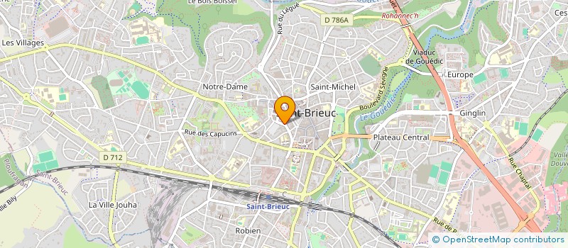 localisation de l'entreprise SYNDIC COPRO IMM. RUE CORBION à SAINT-BRIEUC
