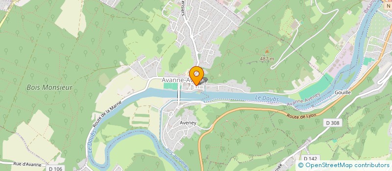 localisation de l'entreprise SYNDIC COPRO IMM SIS A AVANNE  AVANNE-AVENEY