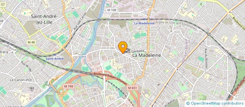 localisation de l'entreprise SYNDIC COPRO IMMEUBLE 57 59 R POMPIDOU à LA MADELEINE