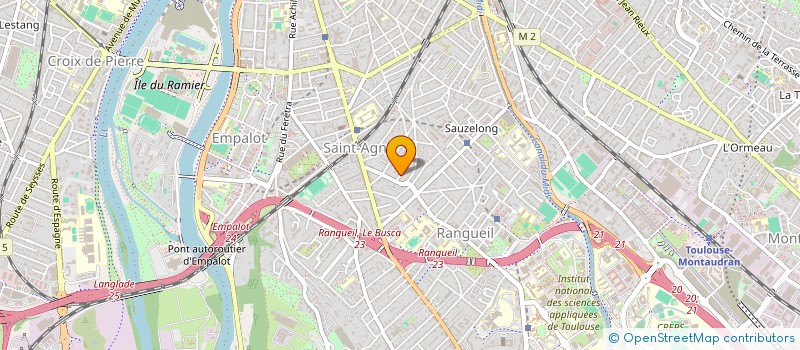 localisation de l'entreprise SYNDIC COPRO IMMEUBLE LES BRUZES  TOULOUSE