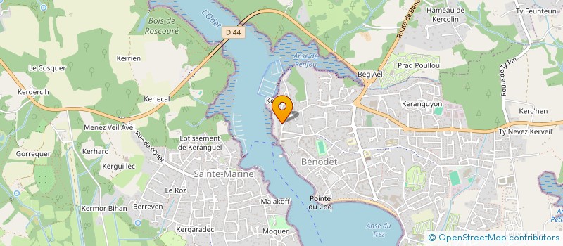 localisation de l'entreprise SYNDIC COPRO IMMEUBLE VILLA FONTAINE  BENODET