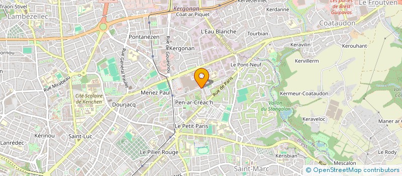 localisation de l'entreprise SYNDIC COPRO JARDINS D AVALLON à BREST