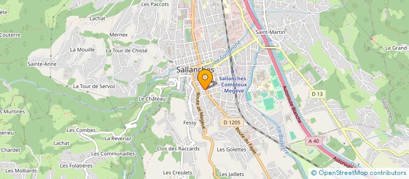 localisation de l'entreprise SYNDIC COPRO L'ANTARES  SALLANCHES