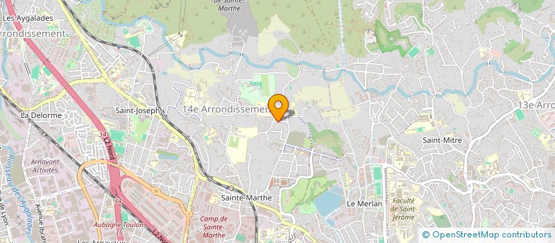 localisation de l'entreprise SYNDIC COPRO LA BATARELLE HAUTE à MARSEILLE 14EME