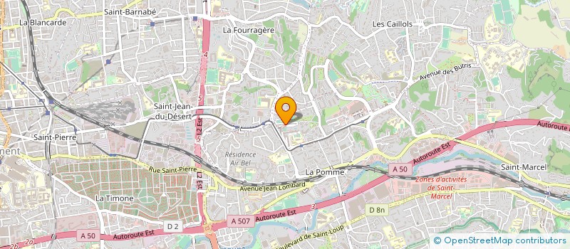 localisation de l'entreprise SYNDIC COPRO LA GROGNARDE  MARSEILLE