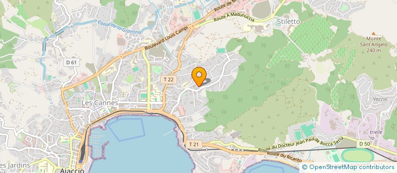 localisation de l'entreprise SYNDIC COPRO LA PINEDE H ET I  AJACCIO