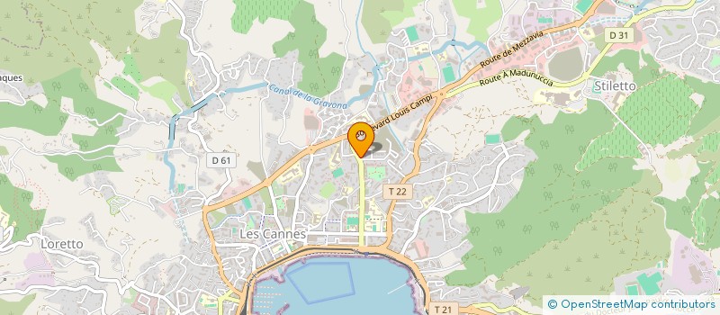 localisation de l'entreprise SYNDIC COPRO LES ANEMONES  AJACCIO