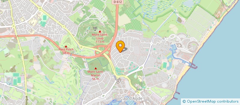 localisation de l'entreprise SYNDIC COPRO LES DAUPHINS  AGDE