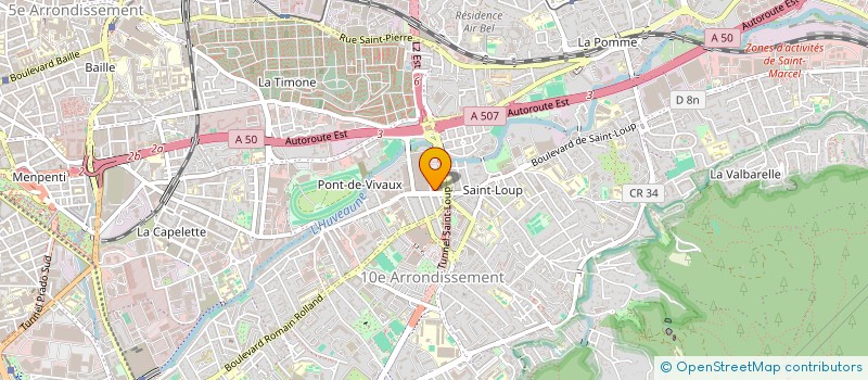 localisation de l'entreprise SYNDIC COPRO LES GLYCINES à MARSEILLE