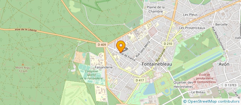localisation de l'entreprise SYNDIC COPRO LES JARDINS DE FRANCE à FONTAINEBLEAU