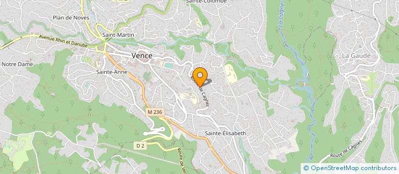 localisation de l'entreprise SYNDIC COPRO LES ORANGERS  VENCE