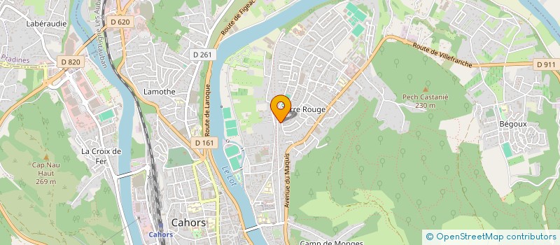 localisation de l'entreprise SYNDIC COPRO LES PIERRES  CAHORS