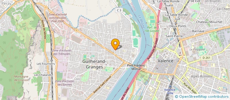 localisation de l'entreprise SYNDIC COPRO LES SAPINS  GUILHERAND-GRANGES