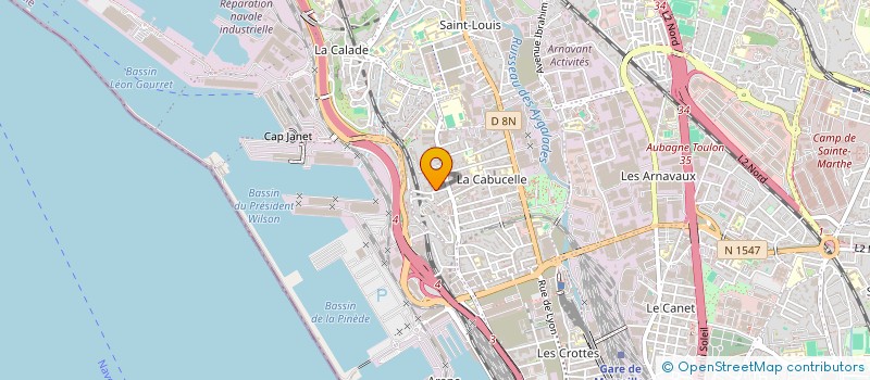 localisation de l'entreprise SYNDIC COPRO LES TOURMARINES  MARSEILLE