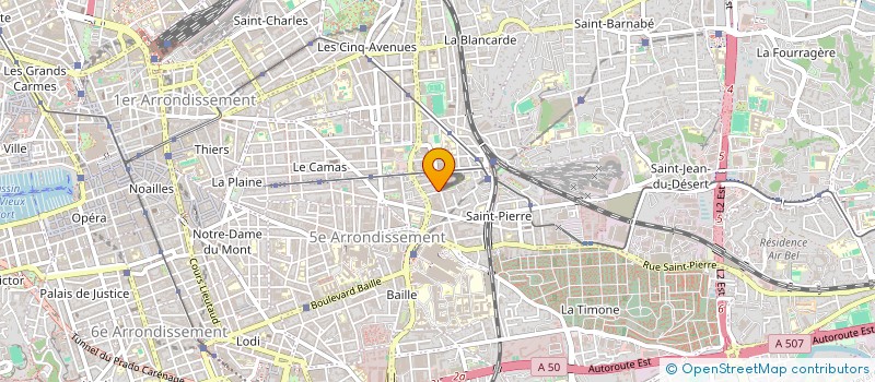 localisation de l'entreprise SYNDIC COPRO NEUF RUE LAFOREST à MARSEILLE