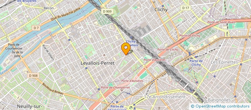 localisation de l'entreprise SYNDIC COPRO PARKINGS 94-102 R J.JAURES à LEVALLOIS-PERRET