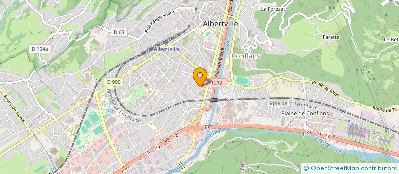 localisation de l'entreprise SYNDIC COPRO PRE DES FLEURS  ALBERTVILLE