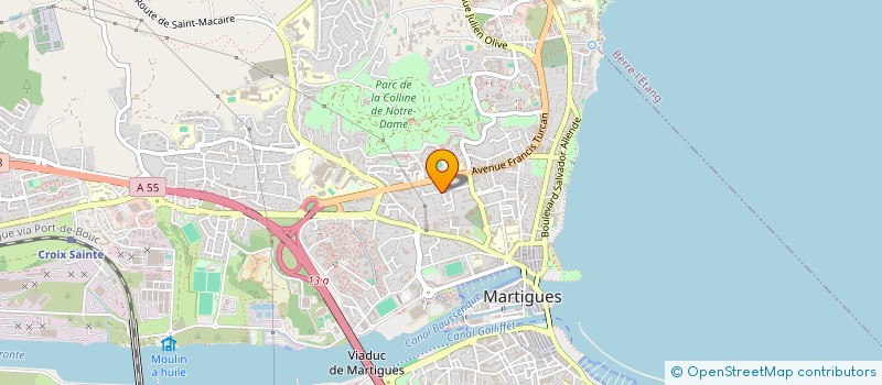 localisation de l'entreprise SYNDIC COPRO REFO RHONE  MARTIGUES