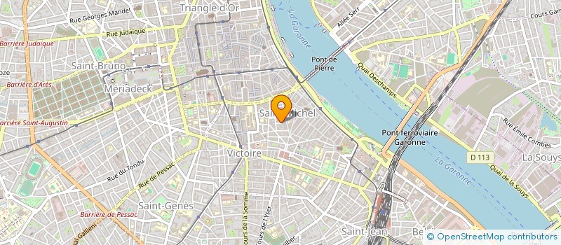 localisation de l'entreprise SYNDIC  COPRO RES 23 RUE DU CLOITRE  BORDEAUX