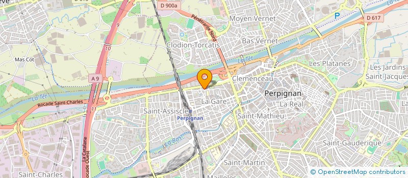 localisation de l'entreprise SYNDIC COPRO RES 54 RUE JB LULLI  PERPIGNAN